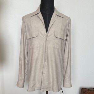 Suitsupply Sand Flannel Shirt